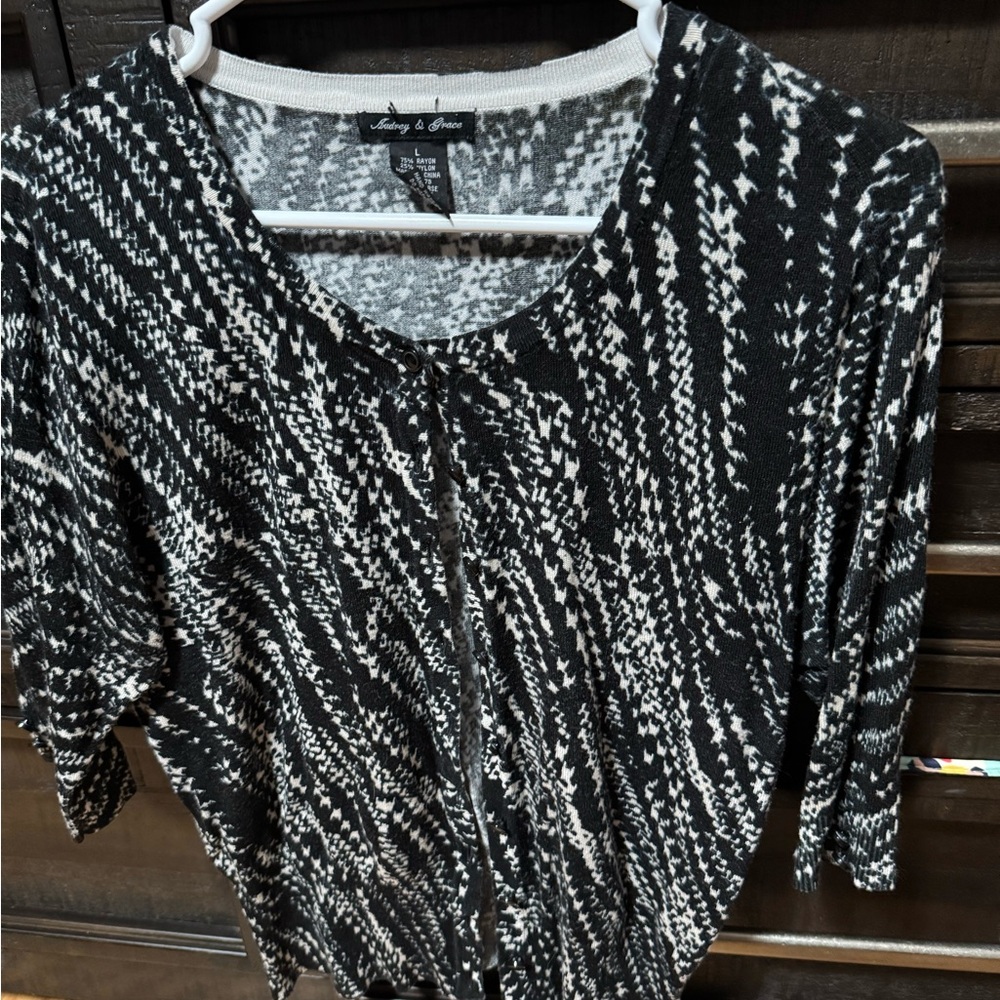 Charter Club Black and White Women's Top